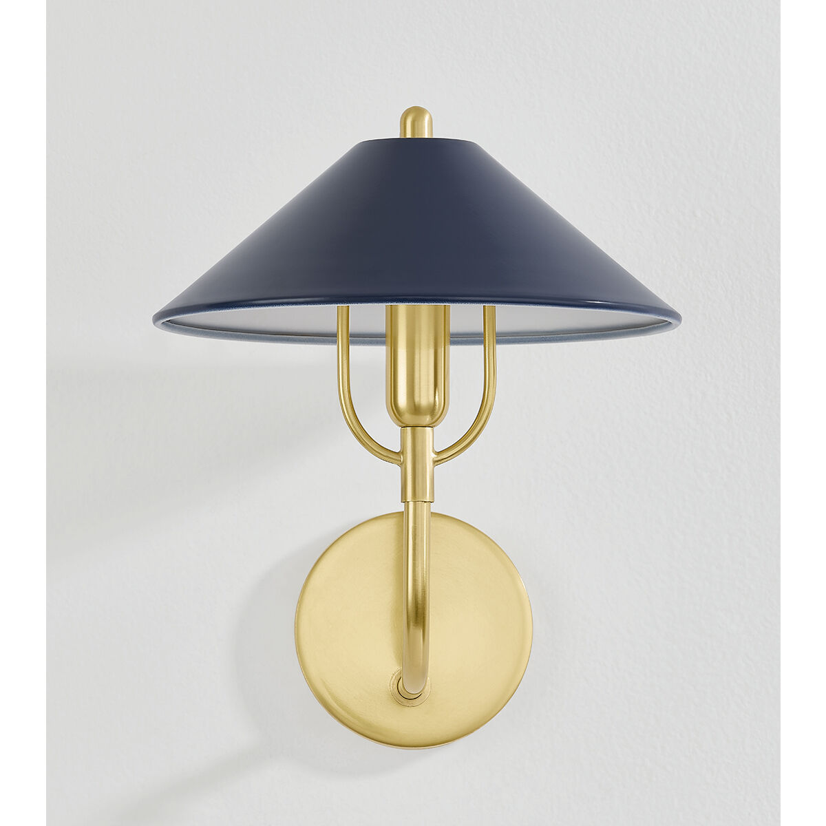 Mariel 1 Light 9.75 inch Aged Brass/Soft Navy Wall Sconce Wall Light in Aged Brass and Soft Navy